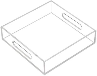 10x10 12 X 12 13x13 16x16 Modern Acrylic Tray Personalized Lucite Serving Tray Clear