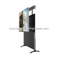 Piso de FHD que coloca la pantalla dual de la publicidad del IPS LCD con subtítulo del LED