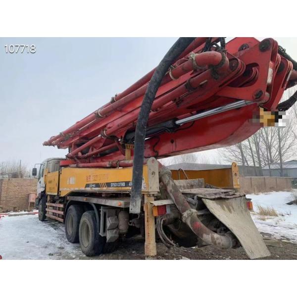 2010 Использованный бетонный насос SY5313THB Mercedes Isuzu Нагрузчик монтированный насос