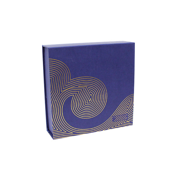 Luxury Chinese Blue Eyelash Packing Box With Hot Stamping Printing