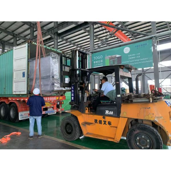 4300 2120 2170mm Food Composter TG CC 1000S 1000kg Day Bio Waste Converter Organic Fertilizer Equipment No Odor Generated