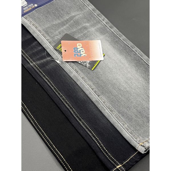 11.4oz High Stretch Denim Fabric 147cm - 150cm Width Black Stretch Denim Fabric 2.5% Spandex