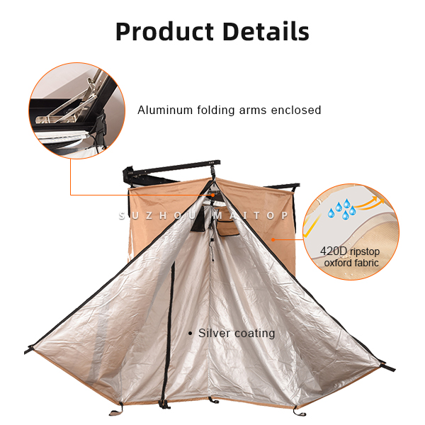 Наружная конфиденциальность Душ для автомобиля Окна портативный водонепроницаемый автомобиль боковой душный шатер