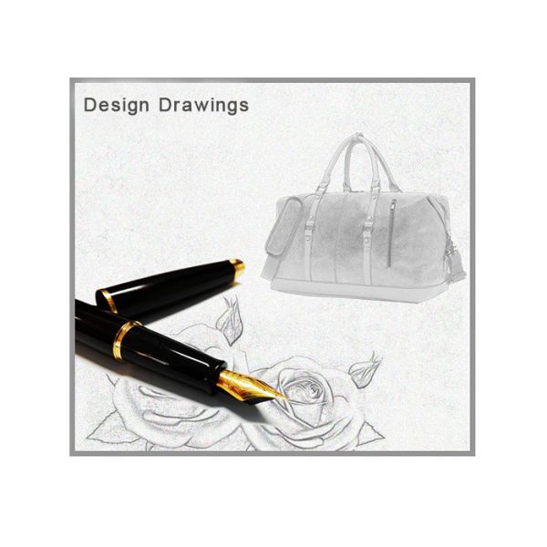 Luxury PU Leather Travel Bags Men'S Overnight Weekender Bags Quilted Leather Weekend Bag