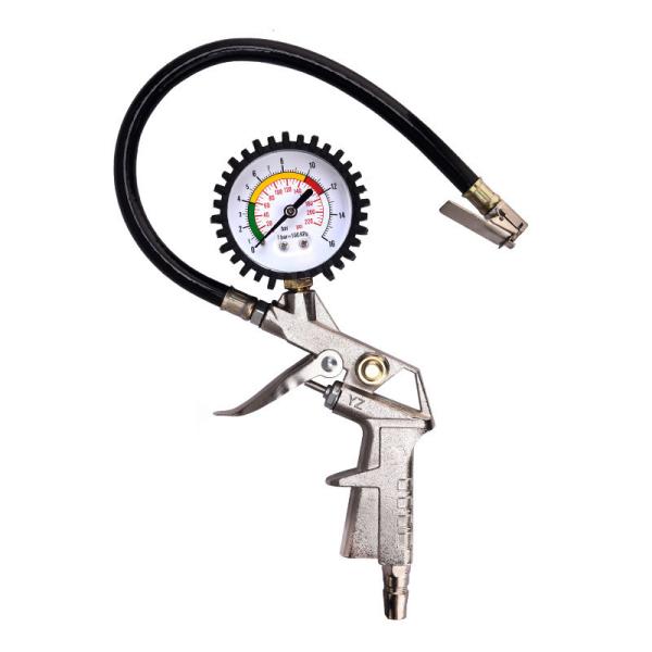 Aluminum Auto Tire Air Inflating Gun Digital Tire Pressure Gauge 200 PSI Max Pressure