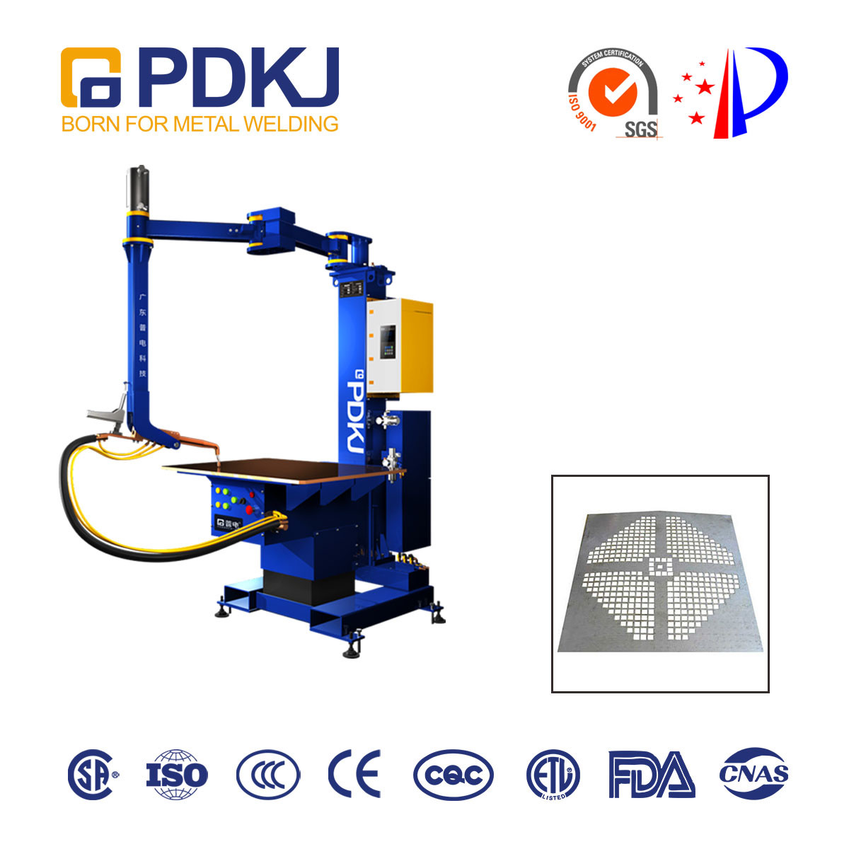 Оцинкованная жесть воздушного давления 1mm сварщика 0.6Mpa пятна таблицы CNC