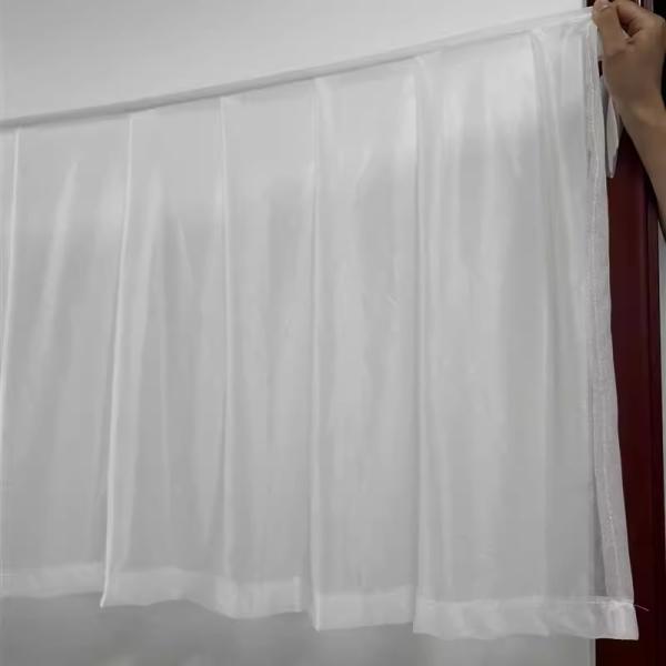 Cortina de techo de boda de luz blanca con banda de luz LED para salón de baile