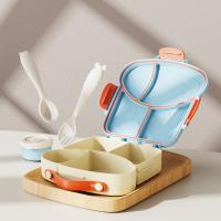 Boîte de Bento pour enfants étanche à la fuite réutilisable et lave-vaisselle Contenant de stockage de nourriture sûr