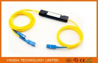 Módulo compacto da gaveta do divisor 1x2 do PLC da fibra óptica, acoplador de solda fundido de FTB