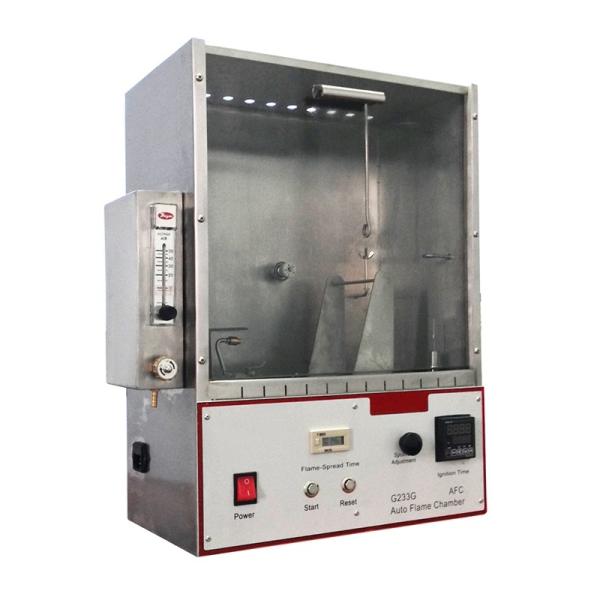 ASTM D1230 FTMS 191 Testeur de combustion à 45 degrés CFR 16 Machine d'essai d'inflammabilité des textiles et vêtements