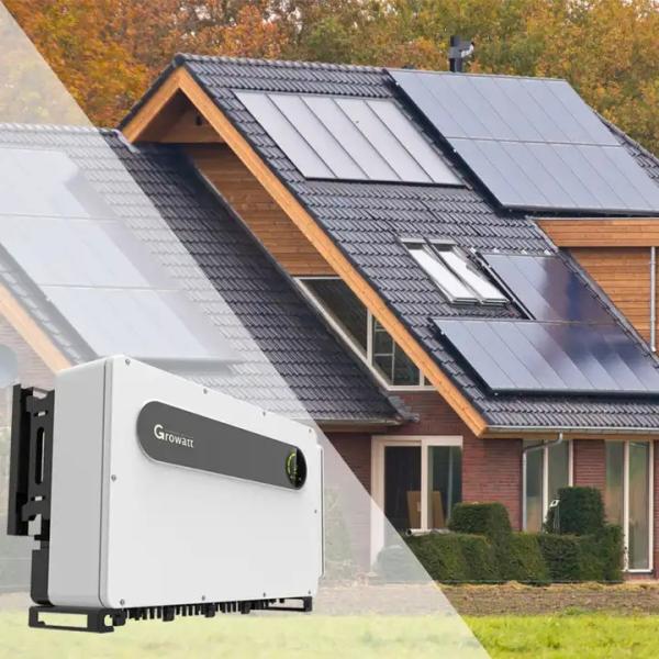 Hot Sale Growatt 50Kw 100Kw 110Kw Hybrid Solar Inverter On Off Grid For Project Application