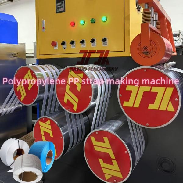 High Output Polypropylene PP Strap Making Machine Excellent Plasticization 5-19mm