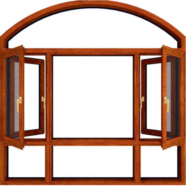 Burglar Proof Glazed Double Glass Aluminium Windows Tempered