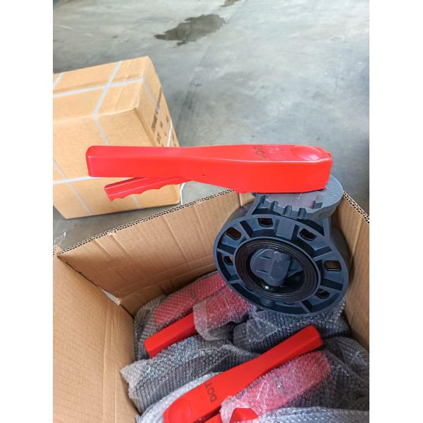 2in-8in PVC Manual High Quality Valves and Fittings Compact  Butterfly Valve for Water Applications Instock Supply