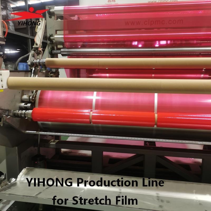 Custom Red LLDPE Machine Stretch Film for Pallet Wrapping Warehouse and Logistics Packaging