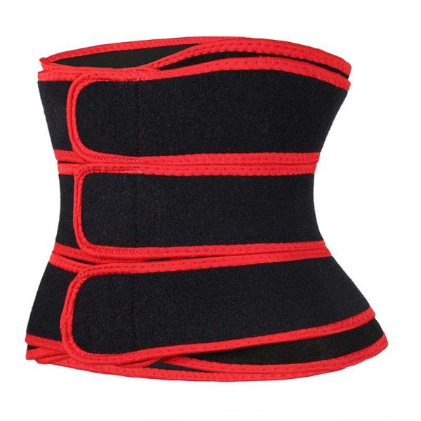 Do estômago vermelho livre das correias de With 3 do instrutor da cintura do látex correia mais magro