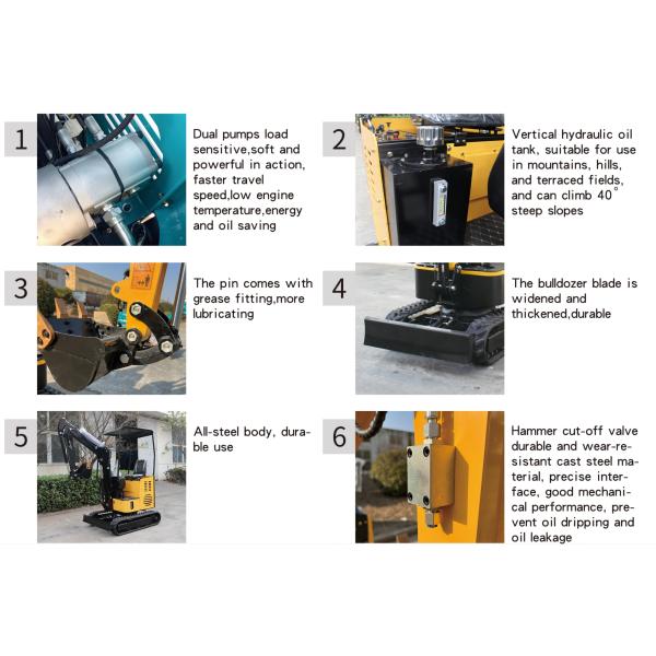 KV15-A Diesel Mini Excavator With 14kw Engine Power
