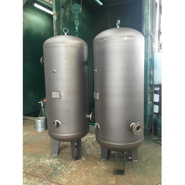 Stainless Steel Horizontal Air Receiver Tanks , 60 / 100 Gallon Air Compressor Tank