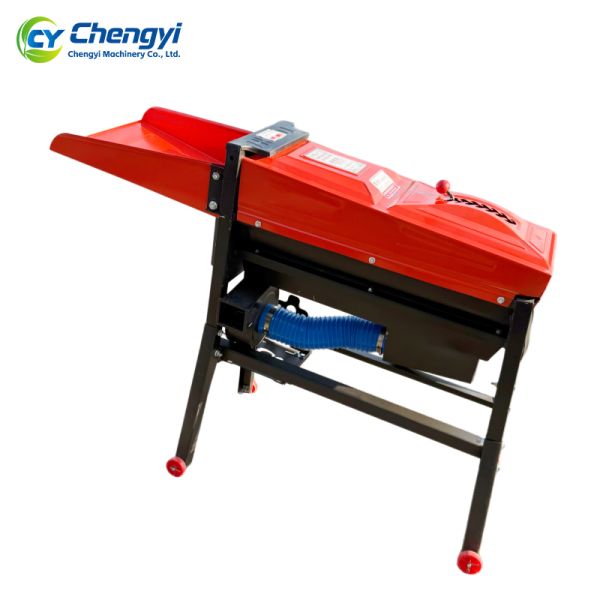 Iron Body Corn Thresher With Blower Maize Processing Machine High Efficiency Cleaning Use