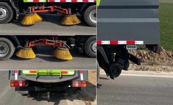 Vacuum Road Street Sweeper Truck 93% Sweeping Efficiency 2mm Tank Thickness