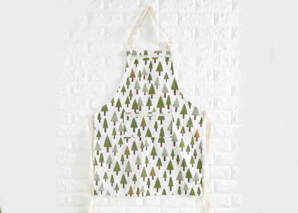 Puting Kitchen wear cooksmart wipe clean Apron pocket diablement fort cotton Hedgehog tree