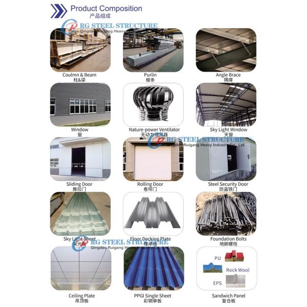 Hot Dip Galvanized Steel Frame Structure Rain Water tank Stand Tower For Africa Prefabricated Metal Building