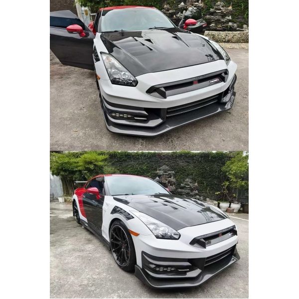 Gtr35 Body Kit Bumper Nissan Body Kit Hood Wheel Eyebrow Spoiler