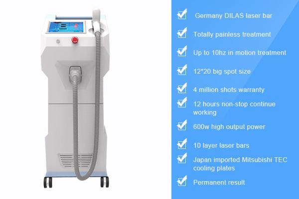 2018 Factory price best selling 600W painless 808nm diode laser hair removal machine