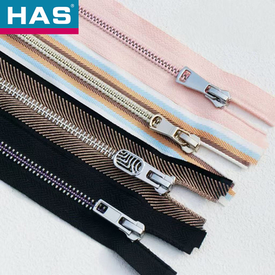 #3 #5 #7 #8 #10 #12 オートロック スライダー 金属ファスナー ヘビーデューティー 2ウェイファスナー