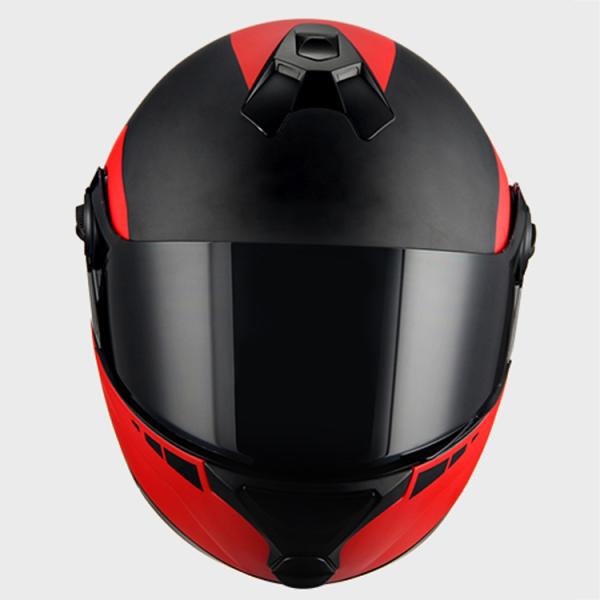 Anti-fall and Breathable Custom Flip Up ECE DOT Modular Motorcycle Helmet Matt Black