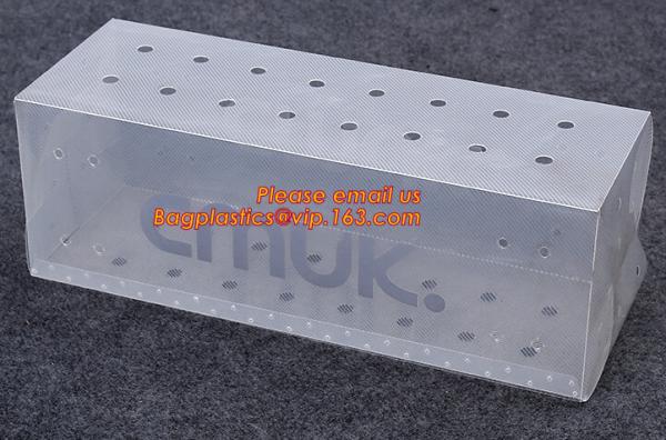 Oem Clear Plastic Soft Crease Folding box for brush packaging, plastic boxes PVC plastic rectangle fold box packaging PV