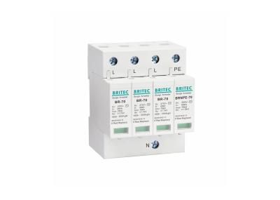 tipo 385V - 2 afluem a reserva Pluggable da segurança da C.A. dos prendedores de relâmpago 3+ do dispositivo de proteção Npe
