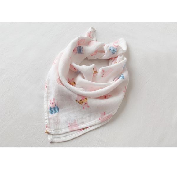 Button Closure Baby Feeding Cloth Infant Baby Bibs Premium Cotton Material