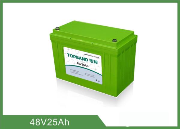 Lifepo4 Motorcycle Battery 48V 25Ah , Lithium Deep Cycle Battery TB4825F-M120A