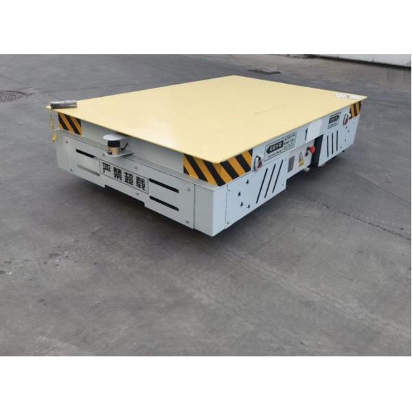 Custom Electric Trackless Transfer Cart Maneuverable Rubber Wheel Transfer Cart For Manufacturing Plant Material Transfer
