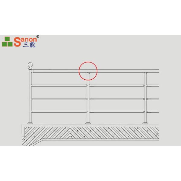 Штуцеры поручня нержавеющей стали СС304 СС316, соединители поручня трубы 90 градусов