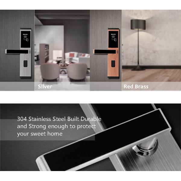 Замки доступа нержавеющей стали Кейлесс, замки гостиничного номера карты цифров РФИД