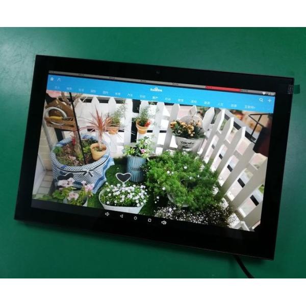 10.1 Inch Proximity Sensor Octa Core Advertising Player With Kiosk Model Inwall Mount