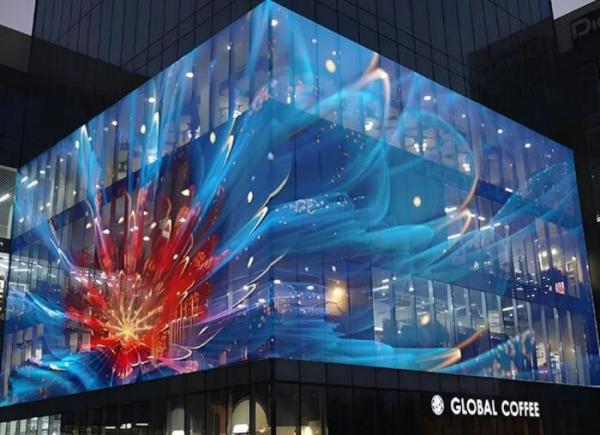 Pantalla de rejilla transparente LED para eventos de alquiler, pantalla de cortina de vidrio, ventana P3.91 a P7.82