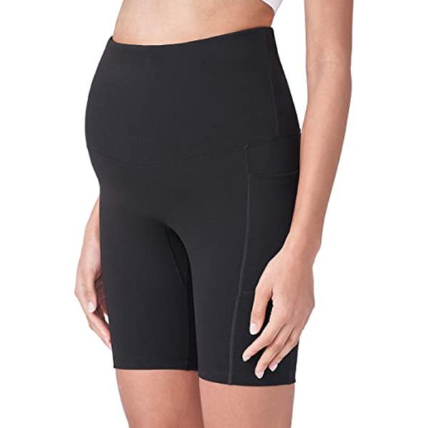 Short ativo de maternidade da ioga das mulheres 8 curto ativo do exercício