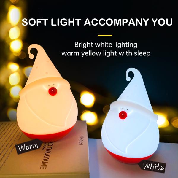 Logotipo personalizado OEM homem de neve de Natal LED lâmpada de luz noturna com 30000 horas de vida útil