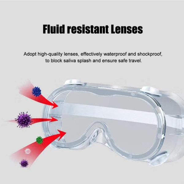 Chemical Splash Laboratory Medical Protective Glasses 3m Face Shield Safety Glasses