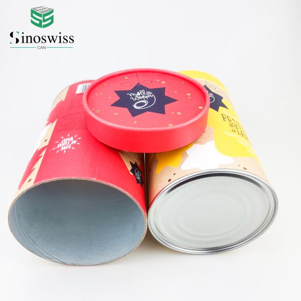 Custom Height Round Cardboard Tube Gift Box Candy Chocolate Paper Box Packaging