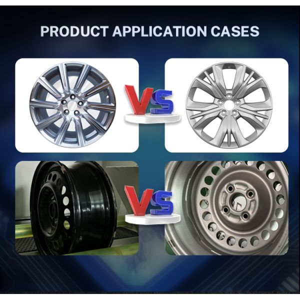 Automatic Shot Blasting Machine For Car Wheel Rims 7.5kw