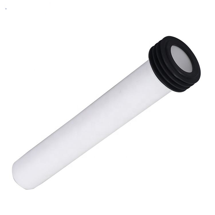 PP 300mm Toilet Pan Connector With Rubber Seal Ring For Concealed Water Tank Inlet Pipe