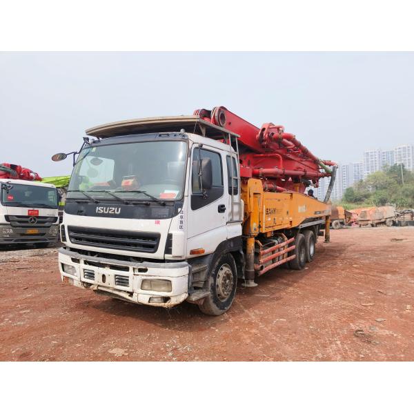 Used Sany 40-meter Concrete Pump Truck Adopts Isuzu Chassis, Which Is Economical And Affordable