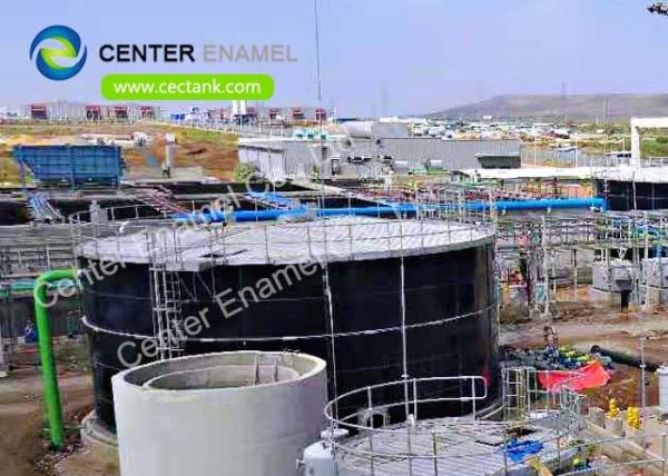 Tanques de armazenamento de líquidos de aço inoxidável de alta qualidade com parafusos com padrão de projeto AWWA D103-09
