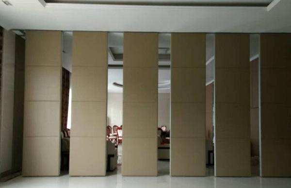 Banquet Hall Decoration Plywood Room Divider / Operable Sliding Partition Walls