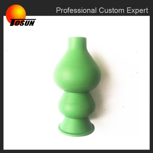 Moulded silicone rubber product and parts
