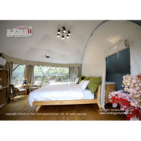 6m Luxury Geodesic Dome Glamping Tent For Farm Hotel